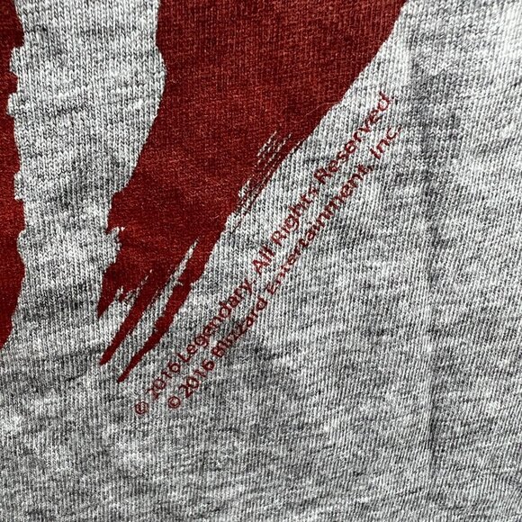 Lootcrate Womens Top Extra Large Gray May Power 2016 World of Warcraft Tee Shirt - Picture 4 of 9